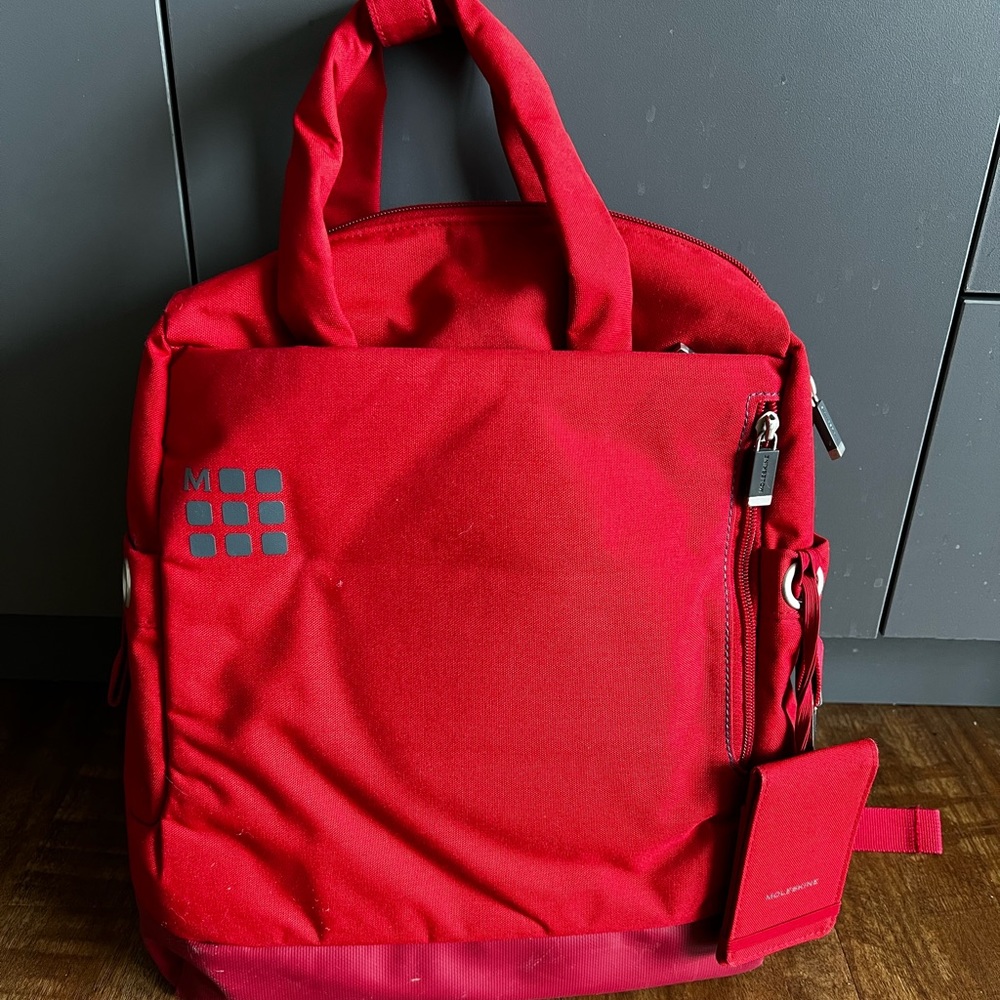 moleskine classic backpack laptop 15'' red